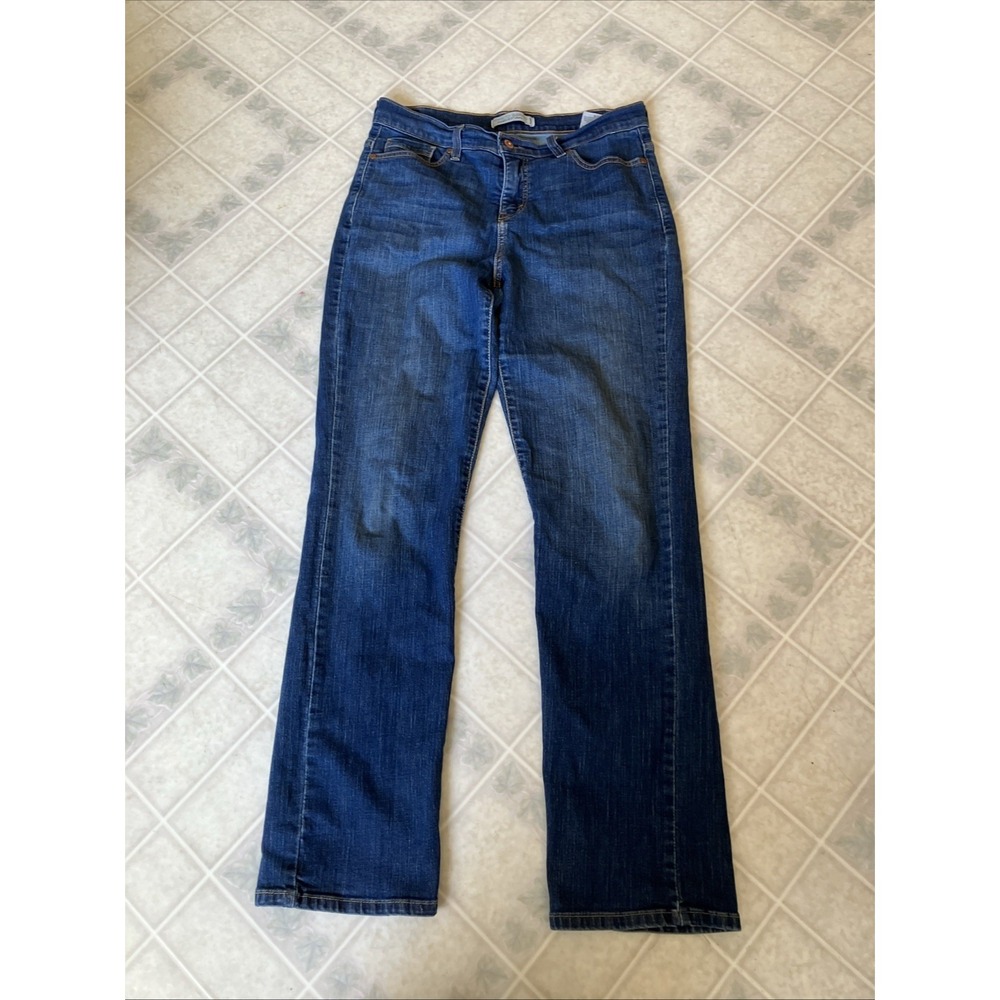 Levi's Womens Blue Straight Perfectly Slimming 512 Jeans‎ Size 10 Medium